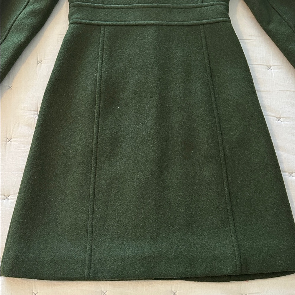 J. Crew Forest Green Women's Dress Coat - Picture 11 of 12
